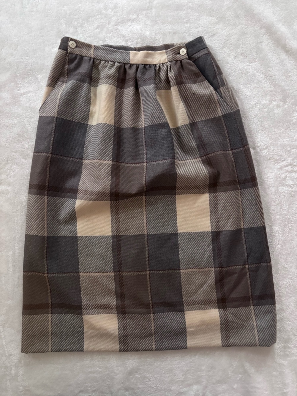 Vintage Wool midi skirt